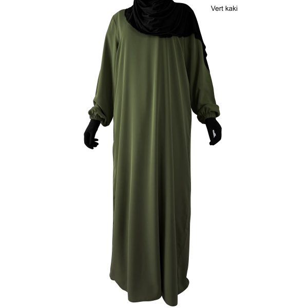 Abaya Soie de Médine - manches élastiquées - El bassira