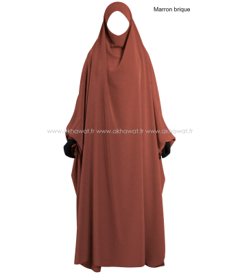 Jilbab Papillon 1 pièce  - Soie de Médine - El bassira