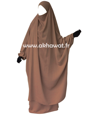 Jilbab with straight skirt - Light microfiber