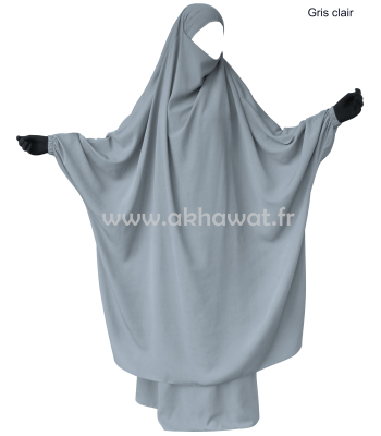 Jilbab 2 pièces jupe droite - Microfibre Léger - El bassira