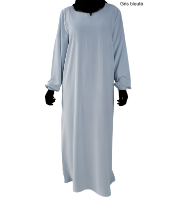 "Silk of Medina" Abaya with elastic cuffs - El bassira