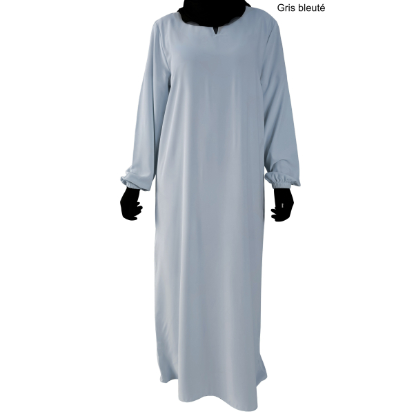 "Silk of Medina" Abaya with elastic cuffs - El bassira