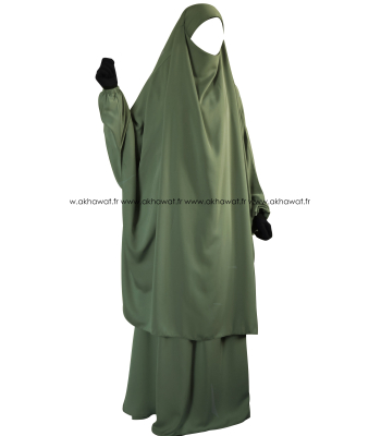 'Silk of Medina' French Caviary Jilbab with skirt
