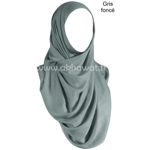 Hijab modal léger - Style Pashmina