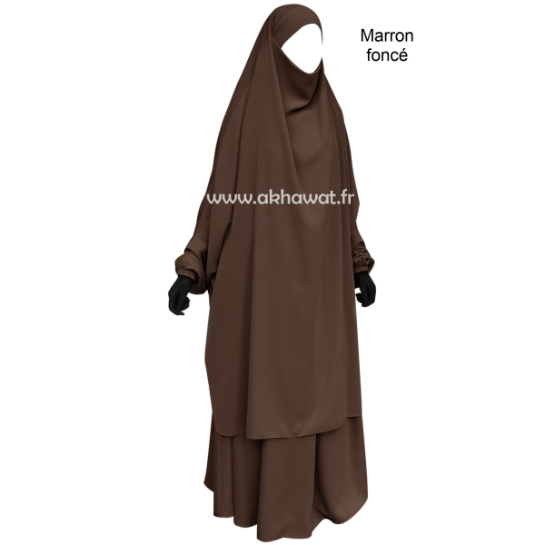 Jilbab 2 pièces jupe - Microfibre Léger - El bassira