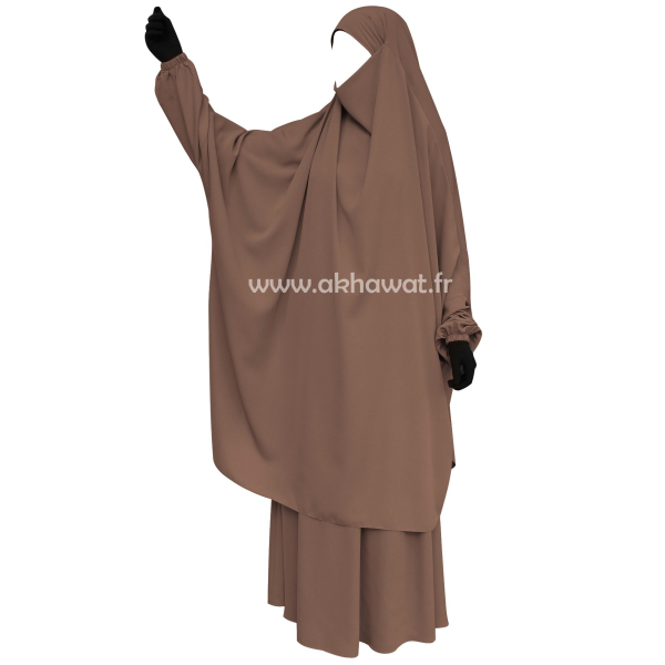 French Jilbab with flared skirt - Light microfiber