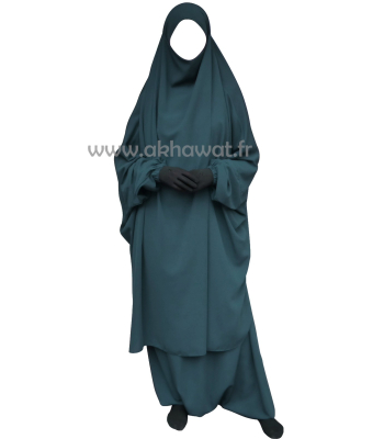 French Jilbab with harem pants - Light microfiber