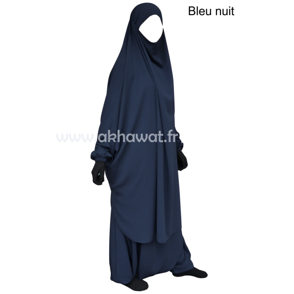 Jilbab 2 pièces sarouel - Microfibre Léger - El bassira