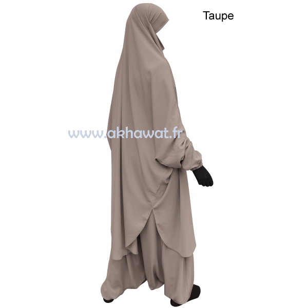 Jilbab 2 pièces sarouel - Microfibre Léger - El bassira