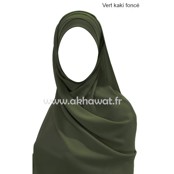 Hijab bonnet plissé - Tout mousseline crêpe
