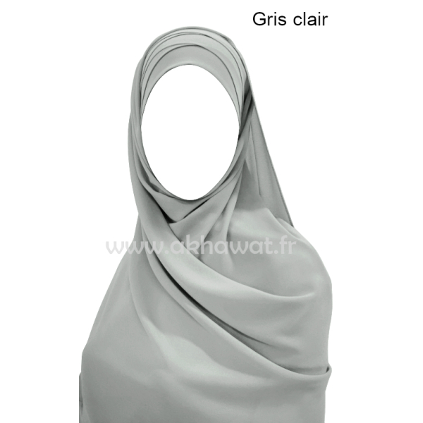 Hijab bonnet plissé - Tout mousseline crêpe