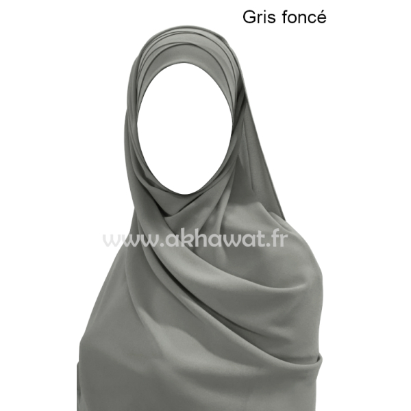 Hijab bonnet plissé - Tout mousseline crêpe