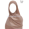 Hijab bonnet plissé - Tout mousseline crêpe