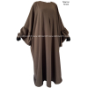 Butterfly abaya - Ruffled sleeves - Thick fabric