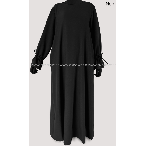 Abaya épaisse - Noeuds aux manches