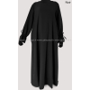 Abaya épaisse - Noeuds aux manches