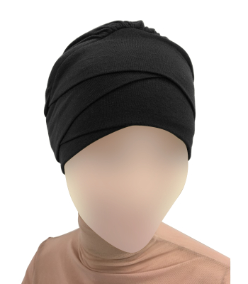 Bonnet croisé en viscose