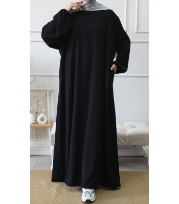 Ample abaya with pockets