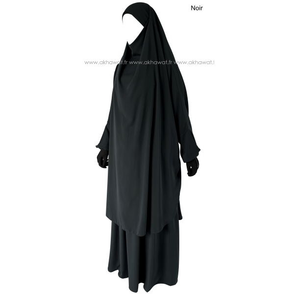 Jilbab Microfibre Léger 2 pièces jupe - El bassira