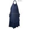Light microfiber French Jilbab with flared skirt