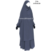 Light microfiber French Jilbab with flared skirt