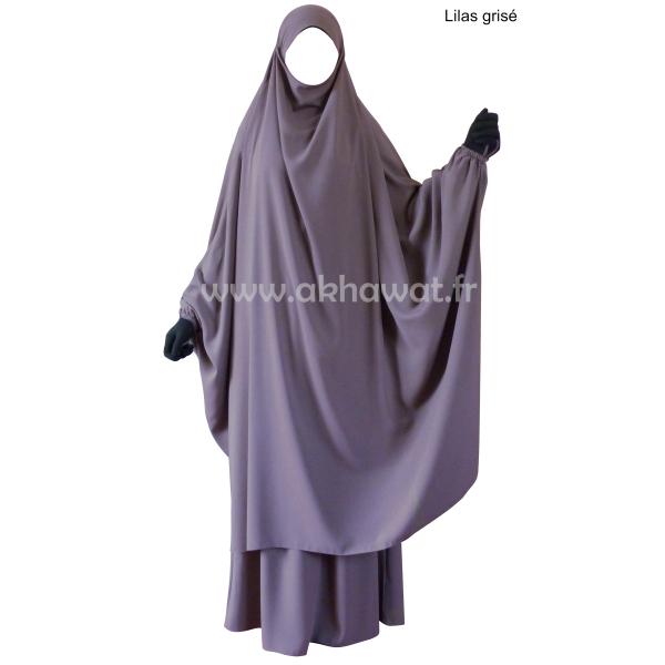 Light microfiber butterfly Jilbab with skirt
