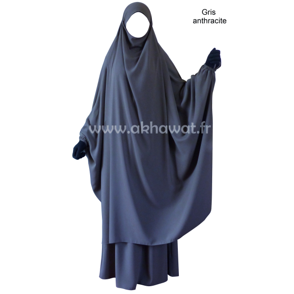 Light microfiber butterfly Jilbab with skirt