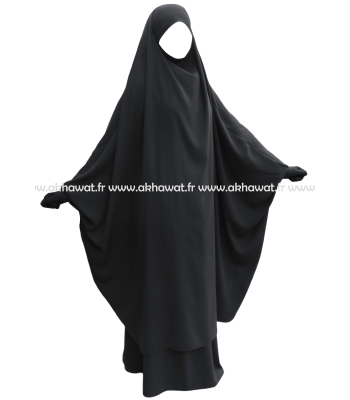 Light microfiber butterfly Jilbab with skirt