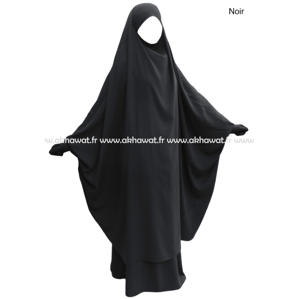 Jilbab Microfibre Léger Papillon avec jupe