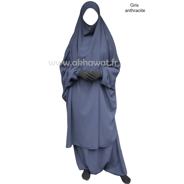 Jilbab with harem pants - Light microfiber
