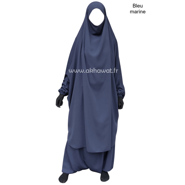 Jilbab Microfibre Léger - 2 pièces sarouel
