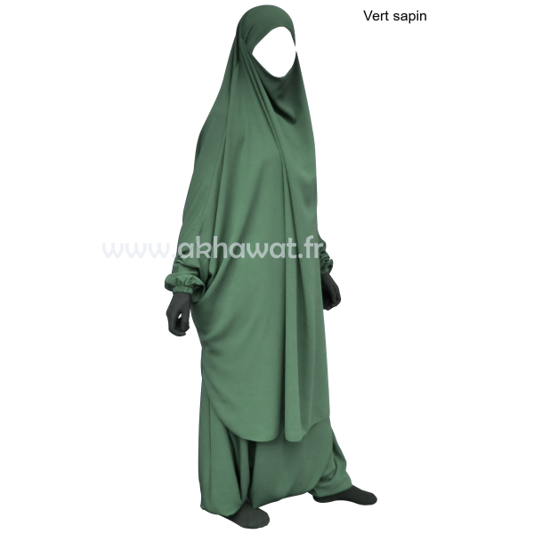 Jilbab with harem pants - Light microfiber