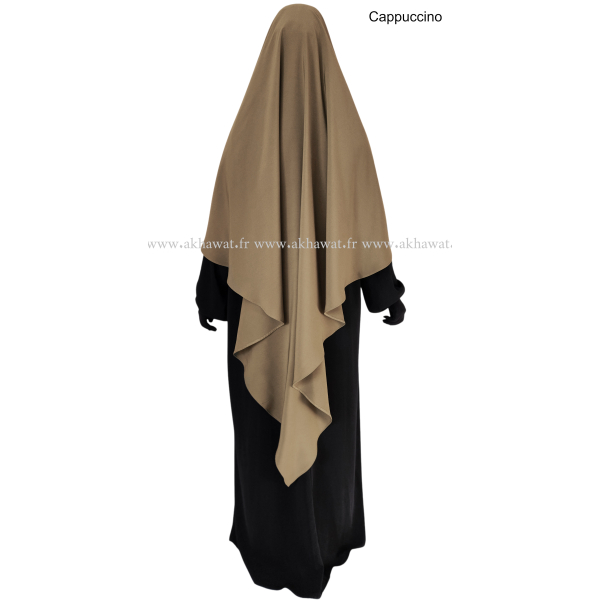 Light microfibre khimar - 145 cm