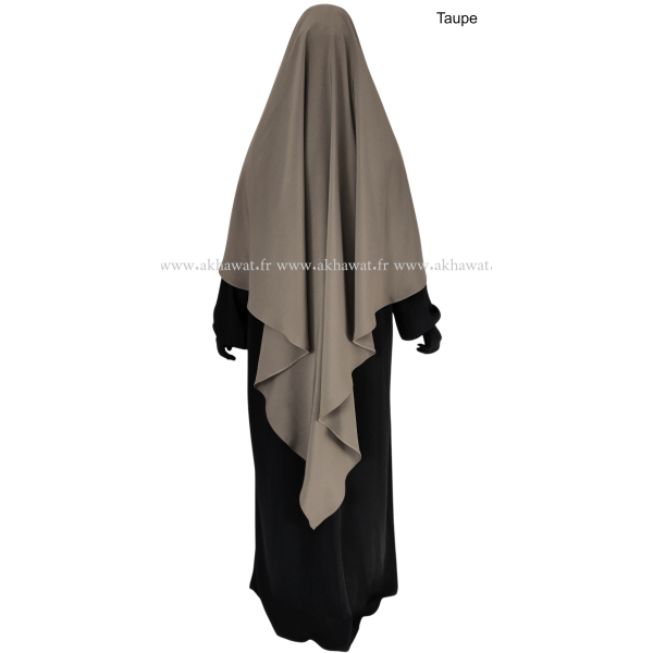 Light microfibre khimar - 145 cm