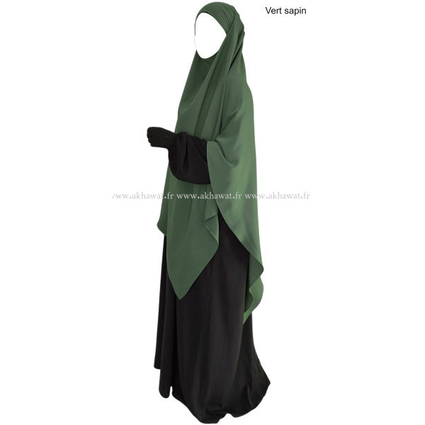 Khimar 145 cm - Microfibre léger - El bassira