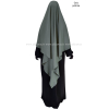 Light microfibre khimar - 145 cm