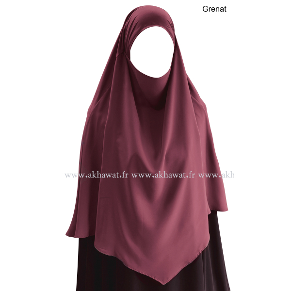 Light microfibre khimar - 90cm