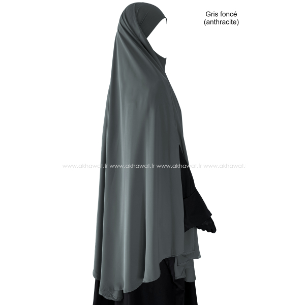 Khimar Cape avec fentes - Soie de Médine - 145 cm