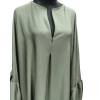 Abaya Papillon Jazz satiné - Manches volants