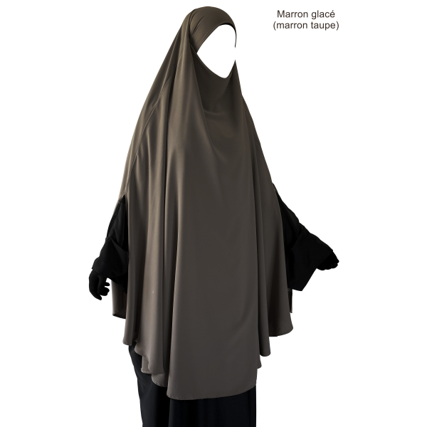 Khimar Cape avec fentes - Soie de Médine - 145 cm