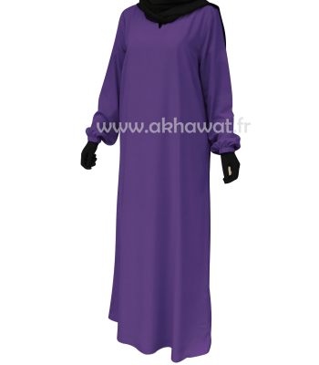 Abaya - Light microfibre - with elastic cuffs - El bassira