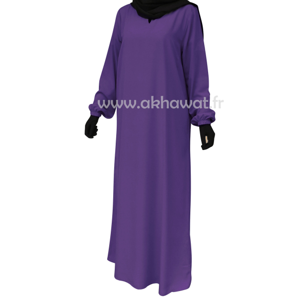 Abaya - Light microfibre - with elastic cuffs - El bassira