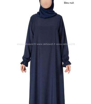 Abaya évasée manches tulipe - Soie de Médine