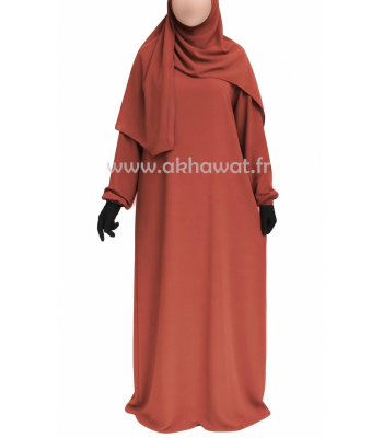 Abaya Caviary with elastic cuffs - El bassira