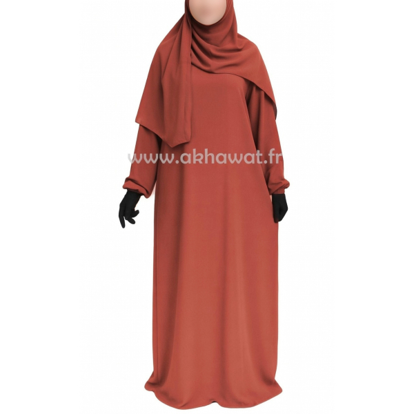 Abaya Caviary with elastic cuffs - El bassira