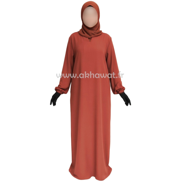 Abaya Caviary - manches élastiquées - El bassira