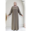Abaya évasée manches tulipe - Soie de Médine