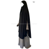 Khimar Cape avec fentes - Soie de Médine - 145 cm