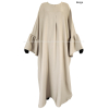Abaya Papillon Jazz satiné - Manches volants