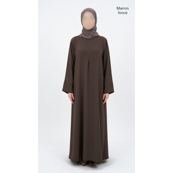 Abaya crêpe épaisse - Qualité +